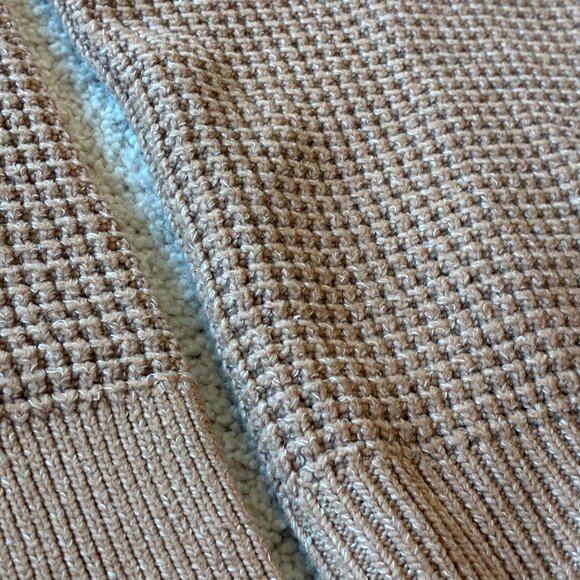 Time and Tru Waffle-Knit Crew Neck Long-Sleeve Sweater - Picture 5 of 8